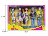 OBL10464590 - 11.5寸实身11关节K-POP猎魔男团猎魔女团娃娃5只装带配件