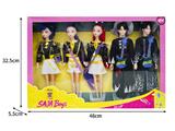 OBL10464593 - 11.5寸实身11关节K-POP猎魔男团猎魔女团娃娃5只装带配件