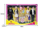 OBL10464598 - 11.5寸实身11关节K-POP猎魔男团猎魔女团娃娃4只装带配件