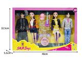 OBL10464599 - 11.5寸实身11关节K-POP猎魔男团猎魔女团娃娃4只装带配件