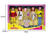 OBL10464600 - 11.5寸实身11关节K-POP猎魔男团猎魔女团娃娃4只装带配件