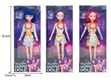 OBL10467325 - 11.5寸实身11关节K-POP猎魔女团娃娃（带灯光音乐）