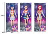 OBL10467330 - 11.5寸实身11关节K-POP猎魔女团娃娃带配件（带灯光音乐）