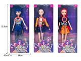 OBL10467337 - 11.5寸实身11关节K-POP猎魔女团娃娃带配件（带灯光音乐）