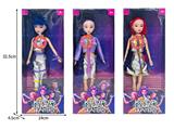 OBL10467341 - 11.5寸实身11关节K-POP猎魔女团娃娃带配件（带灯光音乐）