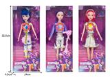 OBL10467351 - 11.5寸实身11关节K-POP猎魔女团娃娃带配件（带灯光音乐）