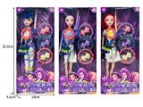 OBL10467376 - 11.5寸实身11关节K-POP猎魔女团娃娃带配件（带灯光音乐）