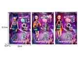 OBL10467377 - 11.5寸实身11关节K-POP猎魔女团娃娃带配件（带灯光音乐）