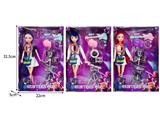 OBL10467378 - 11.5寸实身11关节K-POP猎魔女团娃娃带配件（带灯光音乐）