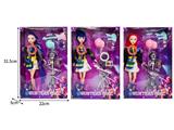 OBL10467379 - 11.5寸实身11关节K-POP猎魔女团娃娃带配件（带灯光音乐）