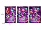 OBL10467381 - 11.5寸实身11关节K-POP猎魔女团娃娃带配件（带灯光音乐）