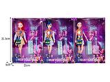 OBL10467385 - 11.5寸实身11关节K-POP猎魔女团娃娃带配件（带灯光音乐）