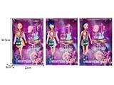 OBL10467390 - 11.5寸实身11关节K-POP猎魔女团娃娃带配件（带灯光音乐）