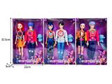 OBL10467392 - 11.5寸实身11关节K-POP猎魔男团猎魔女团娃娃2只装带配件（带灯光音乐）