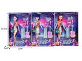 OBL10467410 - 11.5寸实身11关节K-POP猎魔女团娃娃带配件（带灯光音乐）