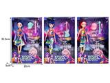 OBL10467416 - 11.5寸实身11关节K-POP猎魔女团娃娃带配件（带灯光音乐）
