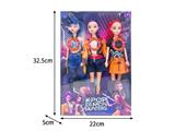 OBL10467422 - 11.5寸实身11关节K-POP猎魔女团娃娃3只装（带灯光音乐）