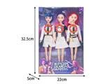 OBL10467423 - 11.5寸实身11关节K-POP猎魔女团娃娃3只装（带灯光音乐）