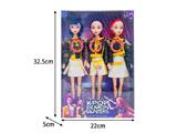 OBL10467424 - 11.5寸实身11关节K-POP猎魔女团娃娃3只装（带灯光音乐）