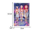 OBL10467430 - 11.5寸实身11关节K-POP猎魔女团娃娃3只装（带配件）（带灯光音乐）