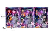 OBL10467432 - 11.5寸实身11关节K-POP猎魔女团娃娃带配件（带灯光音乐）