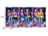 OBL10467441 - 11.5寸实身11关节K-POP猎魔男团猎魔女团娃娃2只装带配件（带灯光音乐）