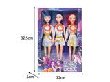 OBL10467445 - 11.5寸实身11关节K-POP猎魔女团娃娃3只装（带灯光音乐）