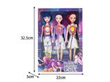 OBL10467449 - 11.5寸实身11关节K-POP猎魔女团娃娃3只装（带配件）（带灯光音乐）