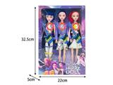 OBL10467451 - 11.5寸实身11关节K-POP猎魔女团娃娃3只装（带配件）（带灯光音乐）