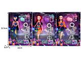 OBL10467452 - 11.5寸实身11关节K-POP猎魔女团娃娃带配件（带灯光音乐）