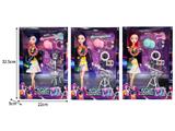 OBL10467454 - 11.5寸实身11关节K-POP猎魔女团娃娃带配件（带灯光音乐）