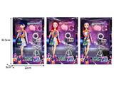 OBL10467455 - 11.5寸实身11关节K-POP猎魔女团娃娃带配件（带灯光音乐）