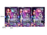 OBL10467456 - 11.5寸实身11关节K-POP猎魔女团娃娃带配件（带灯光音乐）