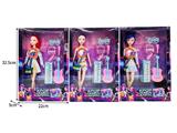 OBL10467460 - 11.5寸实身11关节K-POP猎魔女团娃娃带配件（带灯光音乐）