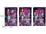 OBL10467463 - 11.5寸实身11关节K-POP猎魔女团娃娃带配件（带灯光音乐）