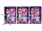 OBL10467465 - 11.5寸实身11关节K-POP猎魔女团娃娃带配件（带灯光音乐）