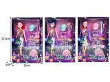 OBL10467466 - 11.5寸实身11关节K-POP猎魔女团娃娃带配件（带灯光音乐）