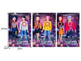 OBL10467467 - 11.5寸实身11关节K-POP猎魔男团猎魔女团娃娃2只装带配件（带灯光音乐）