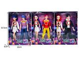 OBL10467468 - 11.5寸实身11关节K-POP猎魔男团猎魔女团娃娃2只装带配件（带灯光音乐）