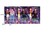 OBL10467469 - 11.5寸实身11关节K-POP猎魔男团猎魔女团娃娃2只装带配件（带灯光音乐）