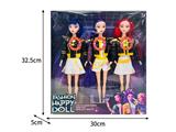 OBL10467489 - 11.5寸实身11关节K-POP猎魔女团娃娃3只装（带灯光音乐）