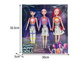 OBL10467491 - 11.5寸实身11关节K-POP猎魔女团娃娃3只装（带灯光音乐）
