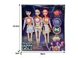 OBL10467495 - 11.5寸实身11关节K-POP猎魔女团娃娃3只装带配件（带灯光音乐）