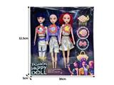 OBL10467496 - 11.5寸实身11关节K-POP猎魔女团娃娃3只装带配件（带灯光音乐）
