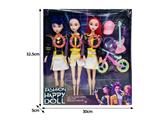 OBL10467499 - 11.5寸实身11关节K-POP猎魔女团娃娃3只装带配件（带灯光音乐）