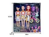 OBL10467500 - 11.5寸实身11关节K-POP猎魔女团娃娃3只装带配件（带灯光音乐）