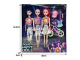OBL10467501 - 11.5寸实身11关节K-POP猎魔女团娃娃3只装带配件（带灯光音乐）