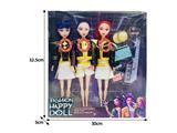 OBL10467504 - 11.5寸实身11关节K-POP猎魔女团娃娃3只装带配件（带灯光音乐）