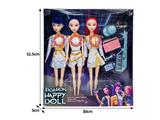 OBL10467505 - 11.5寸实身11关节K-POP猎魔女团娃娃3只装带配件（带灯光音乐）