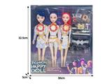 OBL10467510 - 11.5寸实身11关节K-POP猎魔女团娃娃3只装带配件（带灯光音乐）